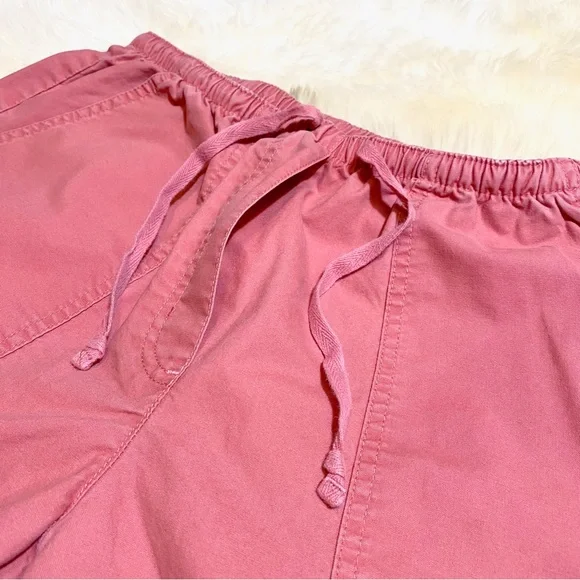 L.L. Bean Women's Original Sunwashed Shorts, Canvas in Mineral Red - Picture 2 of 8